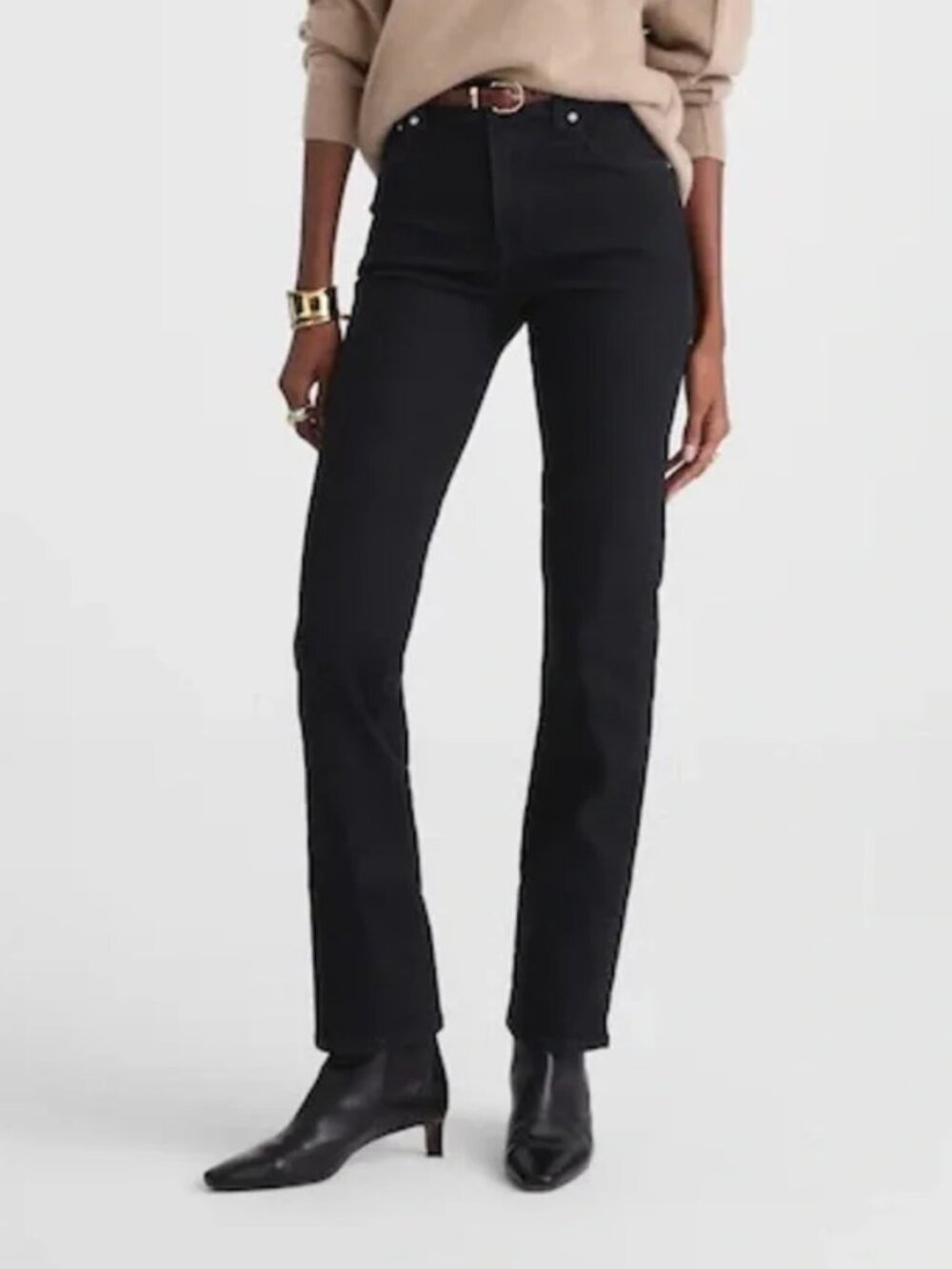 NEW NWOT! MADEWELL THE LONGLINE STRAIGHT JEANS HIGH-RISE STRETCH DENIM sz 24
